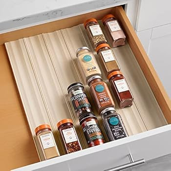 YouCopia SpiceLiner Spice Drawer Liner, 10ft Roll, Sandstone | Amazon (US)