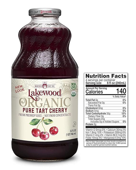Lakewood, Organic Pure Cherry Tart Juice, 32 oz | Amazon (US)