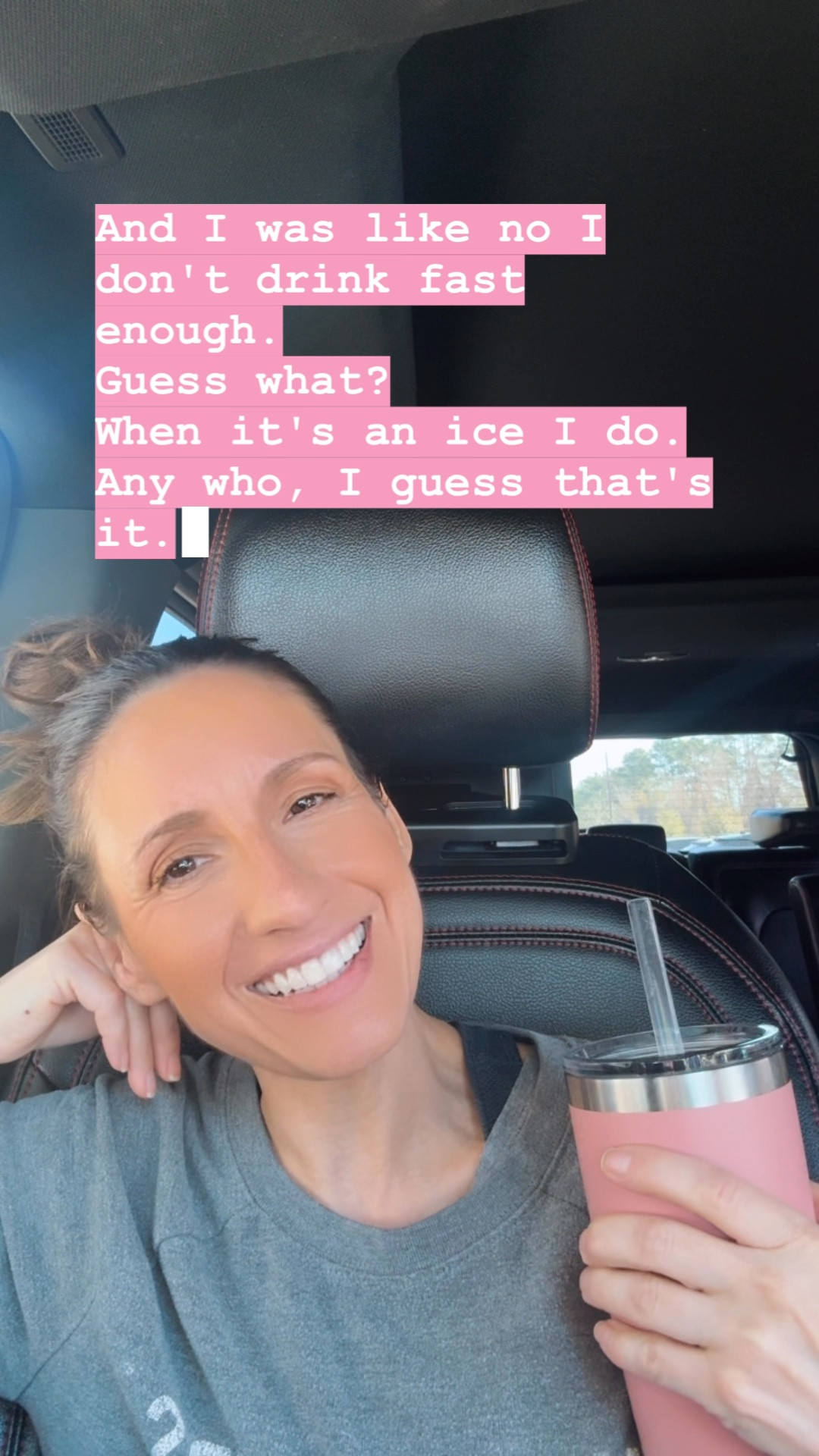 Hi! Chatting life plus talking about this Yeti Rambler in Sandstone is on sale and stocked in power pink too! Both colors are on sale. 
Alani Nu energy drink in ice is the chefs kiss. 💋 so good! 

#LTKstorytime #LTKOver40 #LTKmorningroutine