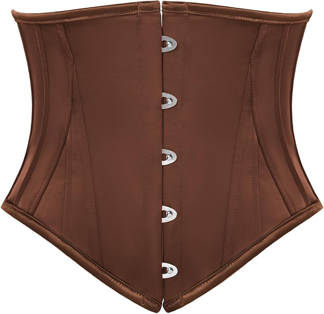 Scarlet Darkness Corset Belt for Women Underbust Satin Waist Training Cincher Corset | Amazon (US)