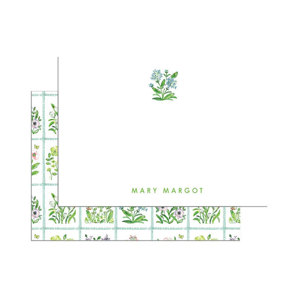 Botanical Quilt Print Notecard Set | Evelyn Henson