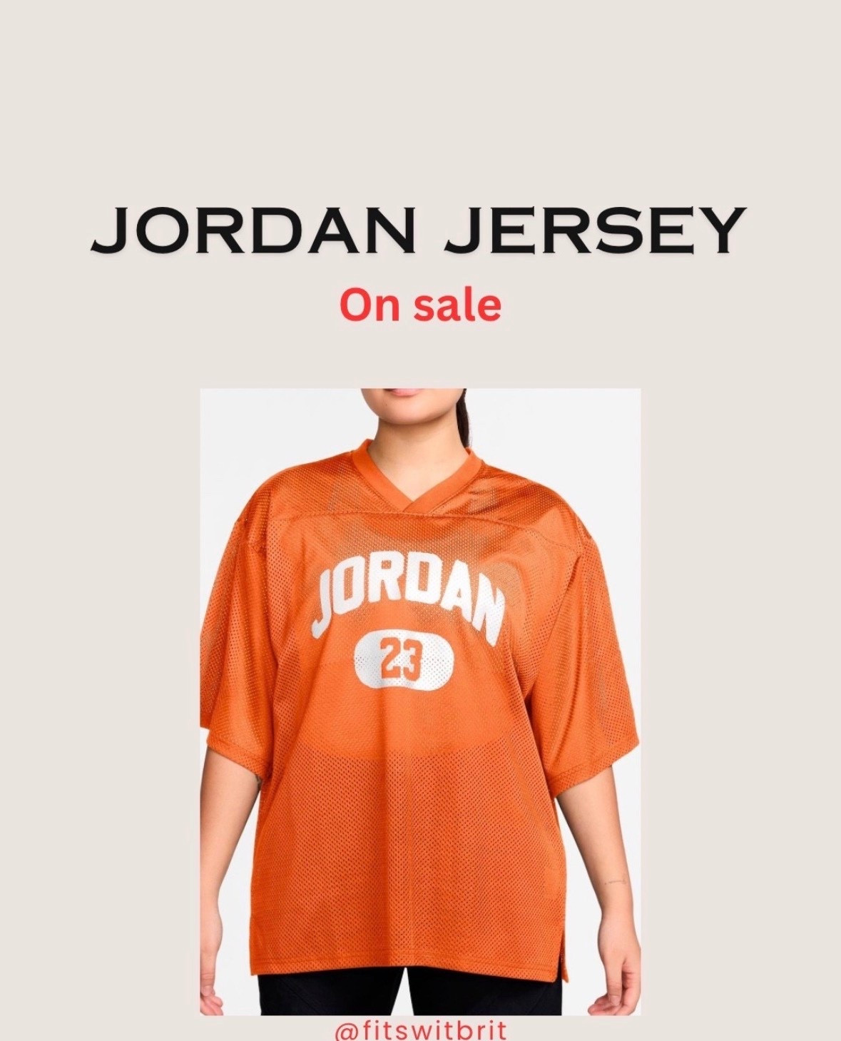 Jordan Jersey on sale $22.99

#LTKSaleAlert #LTKFindsUnder50 #LTKGiftGuide