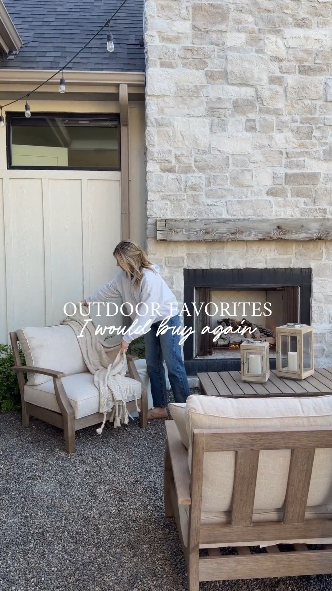 #AD We just added this gorgeous outdoor seating to our outdoor fireplace patio and I could not love it more! The tones and materials are gorgeous, and it was so easy to assemble as well! Wayfair has made it so easy to create outdoor spaces we love, linking all my favorites for you! 
@wayfair 

#ad #wayfair #wayfairpartner #wishyouwerehere #outdoor

#LTKHome