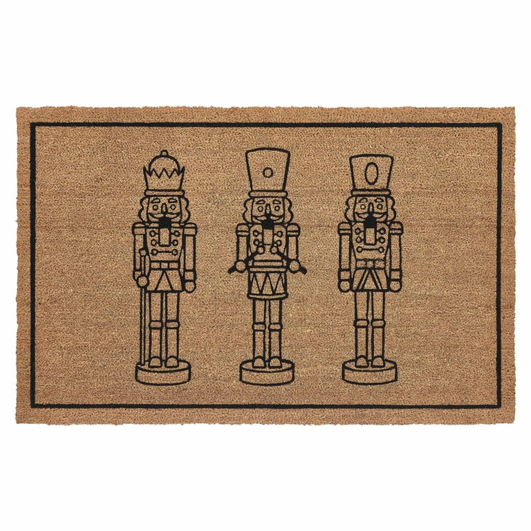 My Texas House Natural Nutcracker Outdoor Coir Doormat, 30" x 48" | Walmart (US)