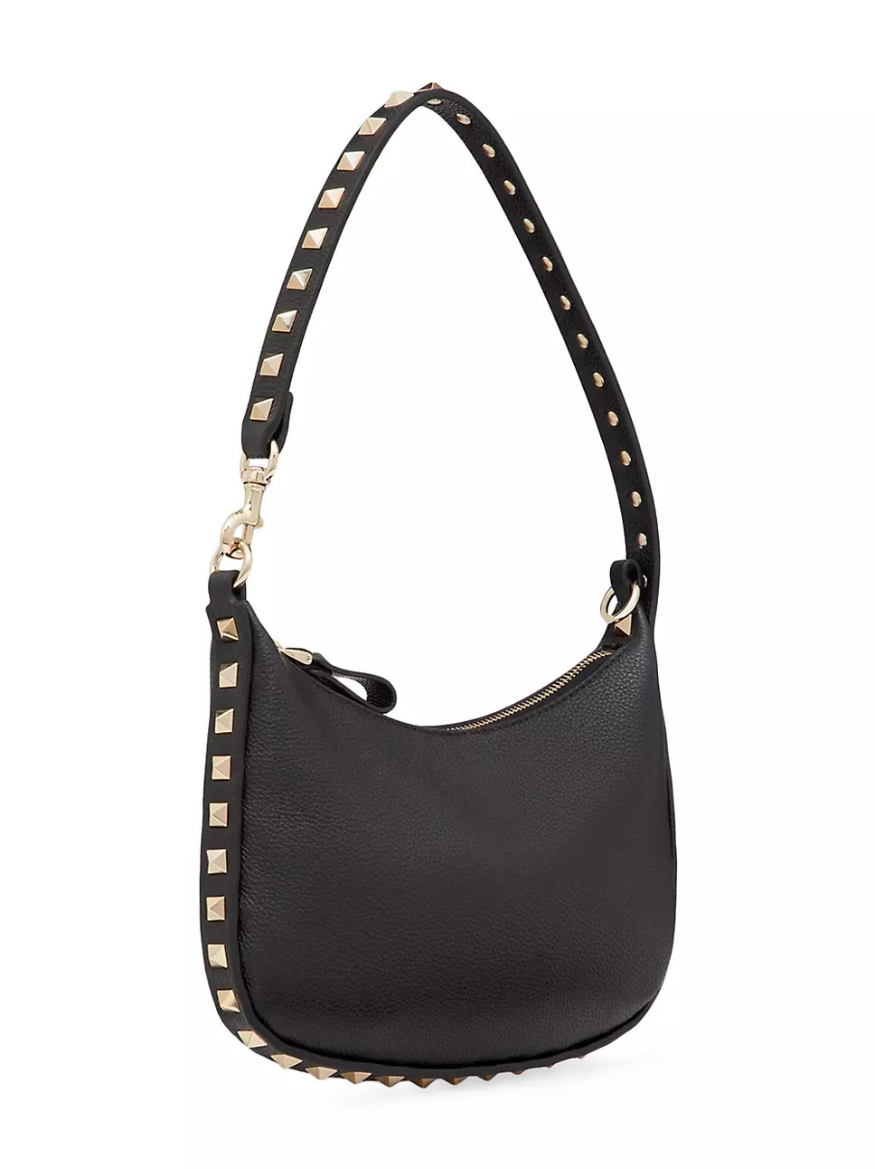 Mini Rockstud Hobo Bag In Grainy Calfskin | Saks Fifth Avenue