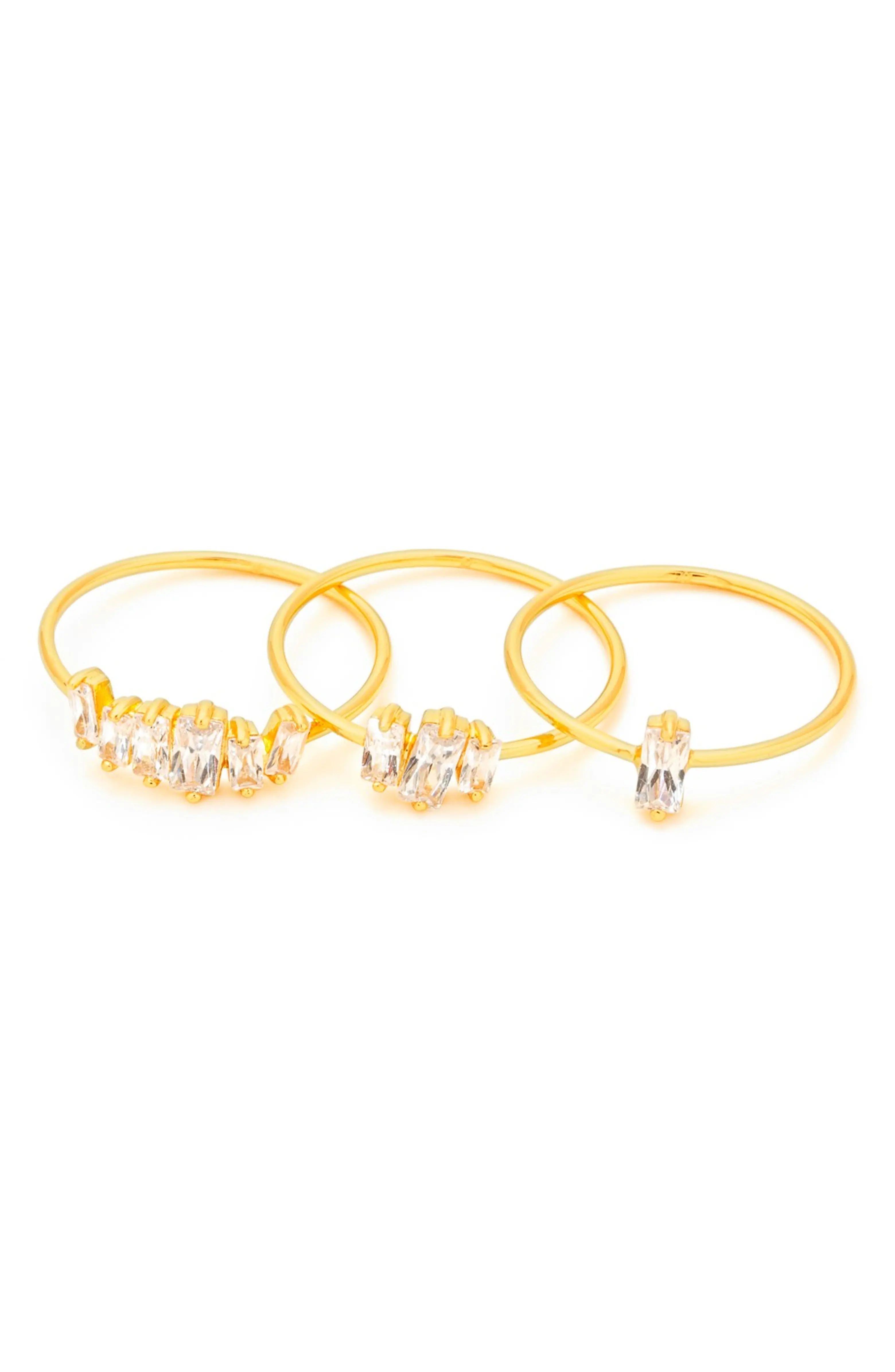 Amara Set of Three Stacking Rings | Nordstrom