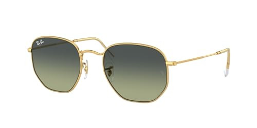 Ray-Ban RB3548 Hexagonal Sunglasses, Gold/Green Vintage, 51 mm | Amazon (US)