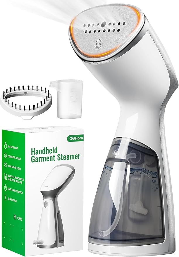 OGHom Portable Travel Handheld Steamer for Clothes, Garment Wrinkle Remover, 1000W Strong Penetra... | Amazon (US)