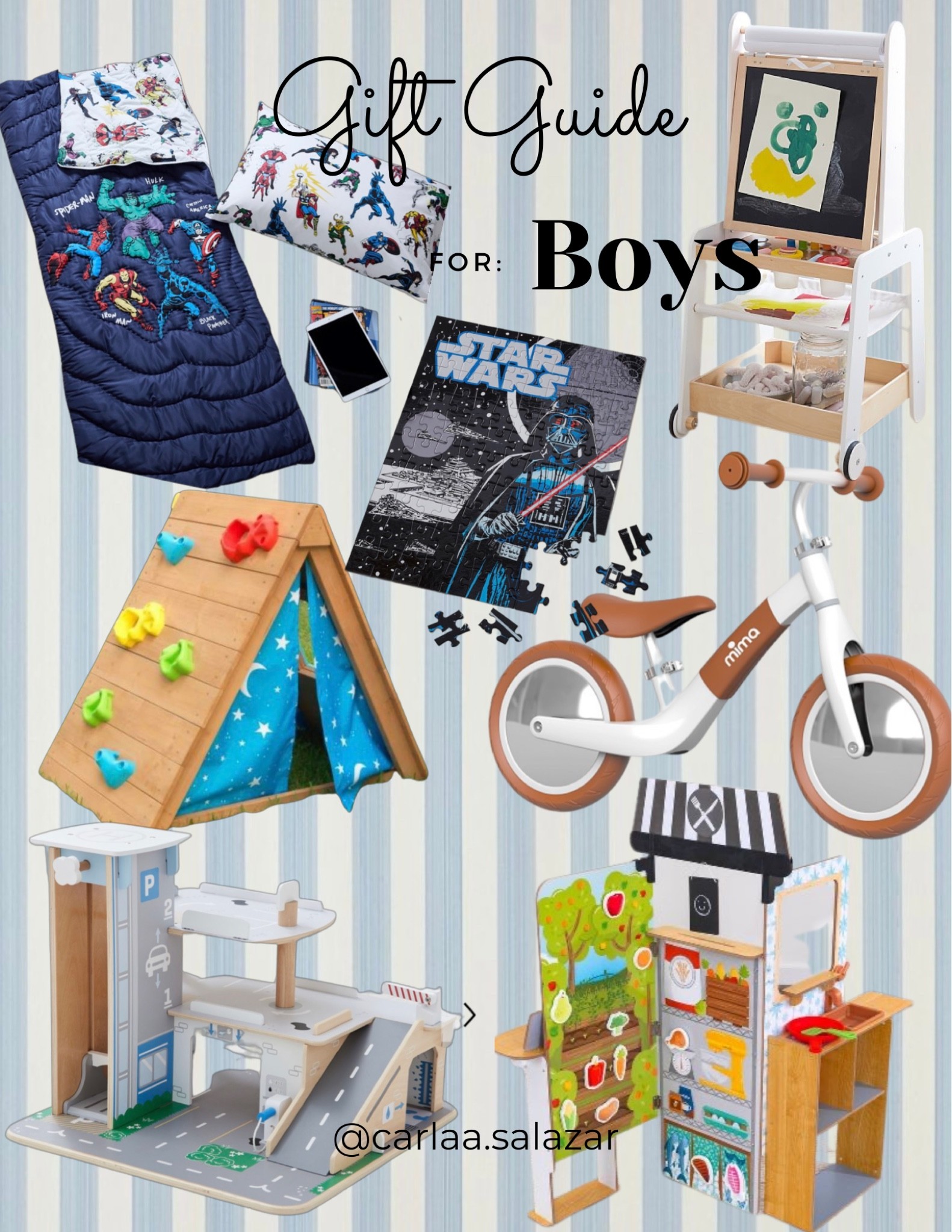 Gift guide for boys, kids gifts, holiday presents, sleeping bag, superhero, star wars, pretend game, playground

#LTKfamily #LTKkids #LTKHoliday