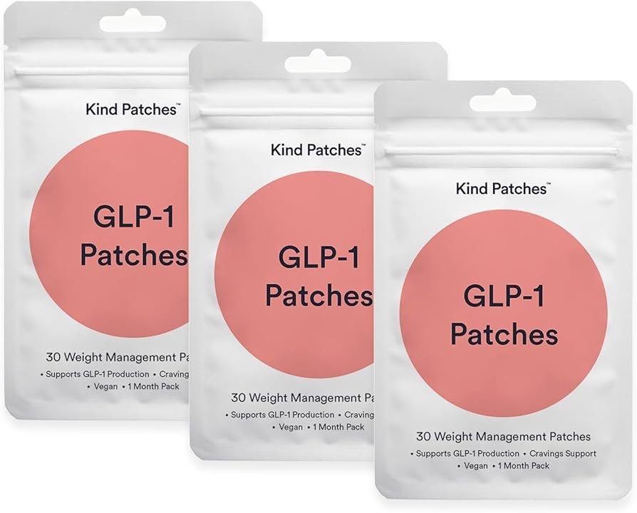 GLP-1 Patches with L Glutamine, Berberine, Chromium, Pomegranate and Cinnamon - 3 Pack, 90 Patche... | Amazon (US)