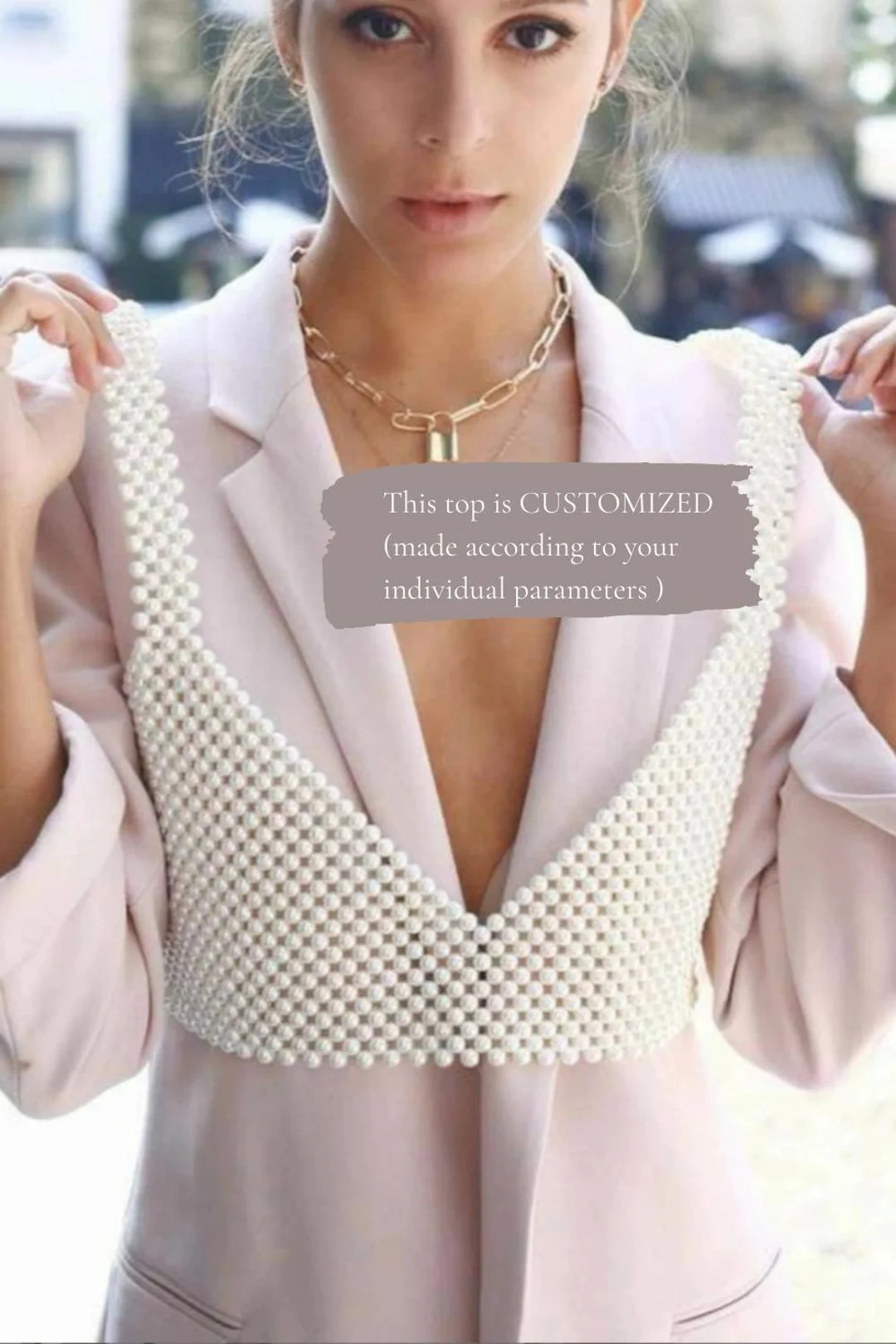 Pearl beaded personalized bra crop top for your size,Showgirl costume, Vintage white clothing acc... | Etsy (US)