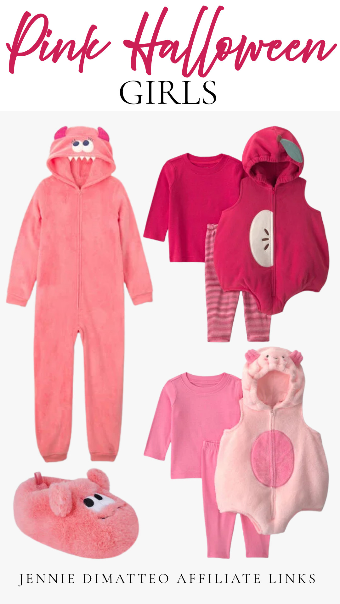 Pink Halloween everything 💕🎃 The cutest cozy picks for little girls who love all things pink!

#PinkHalloween #HalloweenGirls #KidsHalloween #CozyKids #ToddlerStyle #HalloweenPJs #GirlsFashion #SpookySeason #LTKKids #LTKFamily 

 #LTKootd #LTKBaby #LTKKids
