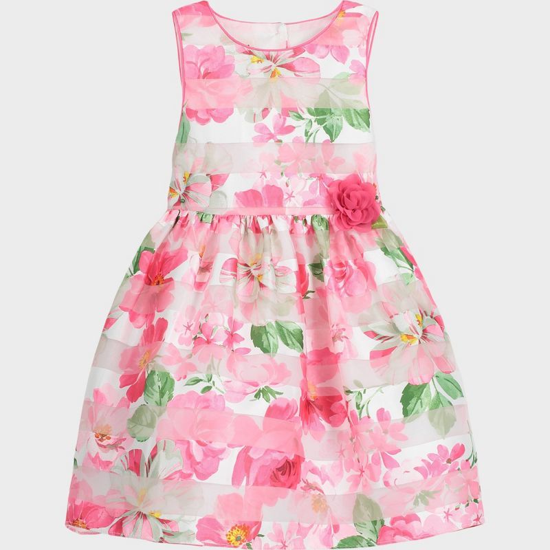 Mia & Mimi Baby Girls' Windowpane Dress - Pink | Target