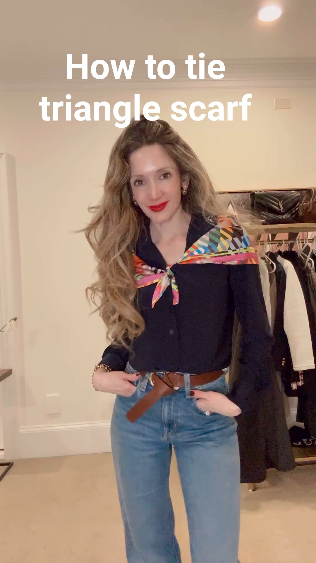 How to tie scarf! This one is under $40! Great for spring fashion outfits

#LTKWatchNow #LTKFindsUnder50 #LTKStyleTip