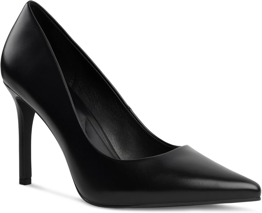 Amazon.com | Black Stiletto Heels, Dress Shoes for Women, Pointed Toe High Heels Womens Pumps Com... | Amazon (US)