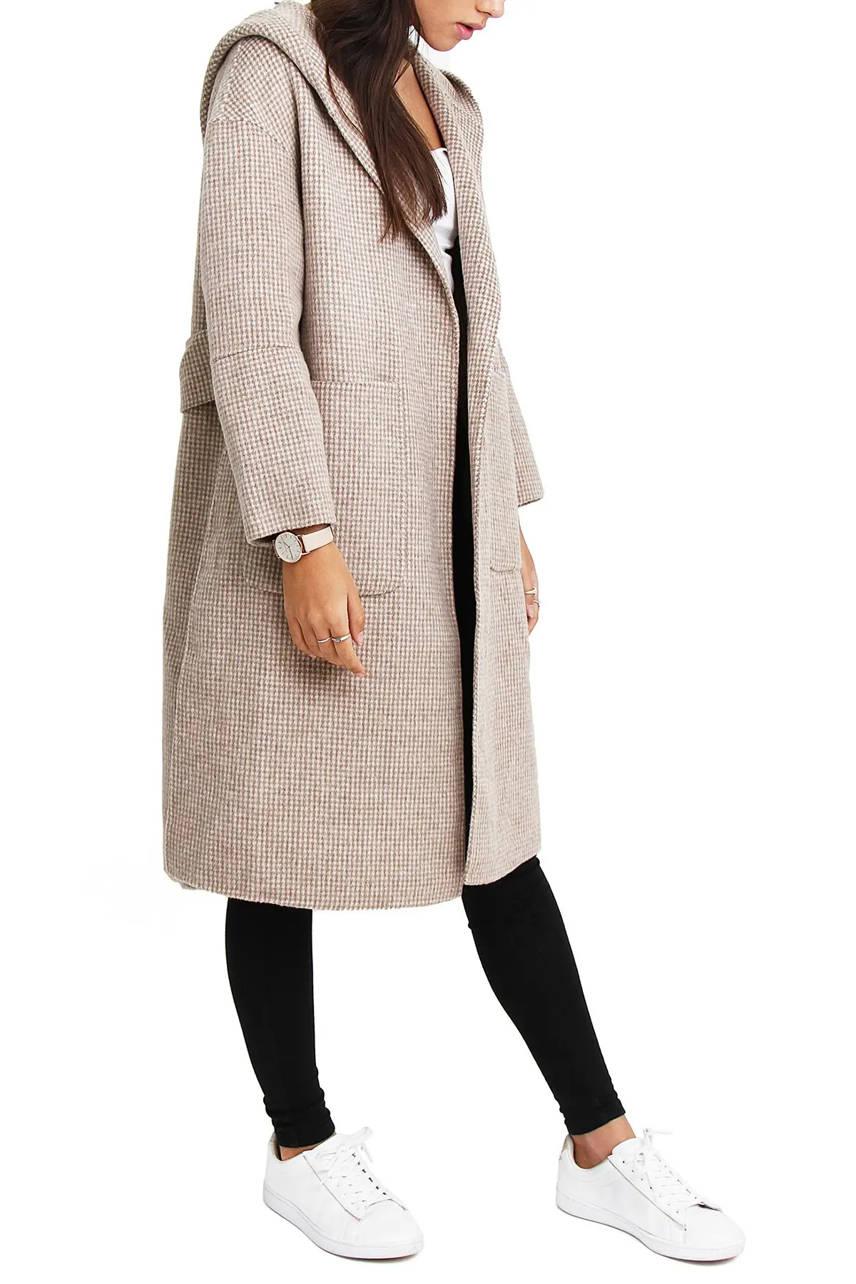 Belle & Bloom BELLE AND BLOOM Walk This Way Wool Blend Coat in Beige at Nordstrom Rack, Size Medium | Nordstrom Rack