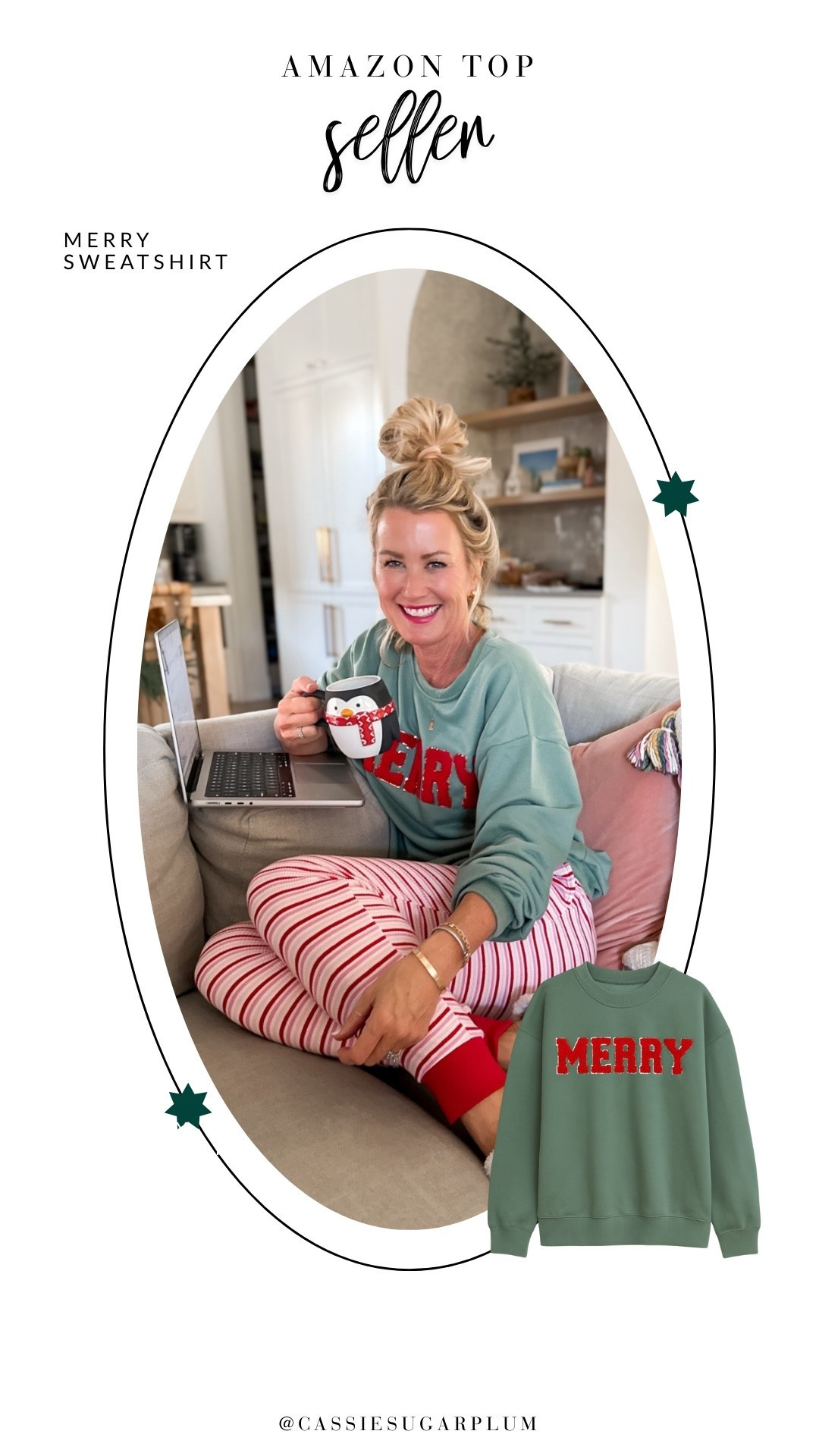 Obsessed with this festive sweatshirt from Amazon! So cozy, and perfect for lounging in this holiday season. 🎄

#LTKGiftGuide #LTKOver40 #LTKHoliday