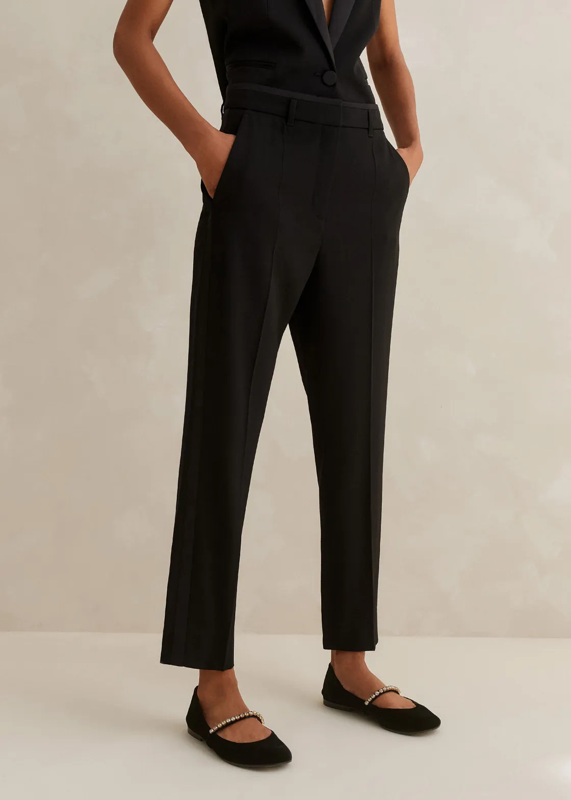 Slim Crop Forever Tux Trouser | ME+EM Global (Excluding US)