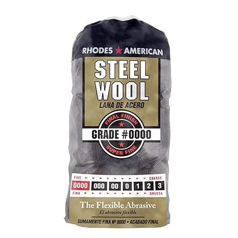 Homax 10120000 Steel Wool, 12 pad, Grade #0000, Rhodes American, Final Finish | Amazon (US)