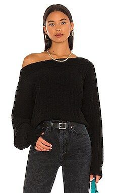 Free People Cabin Fever Pullover in Washed Black from Revolve.com | Revolve Clothing (Global)
