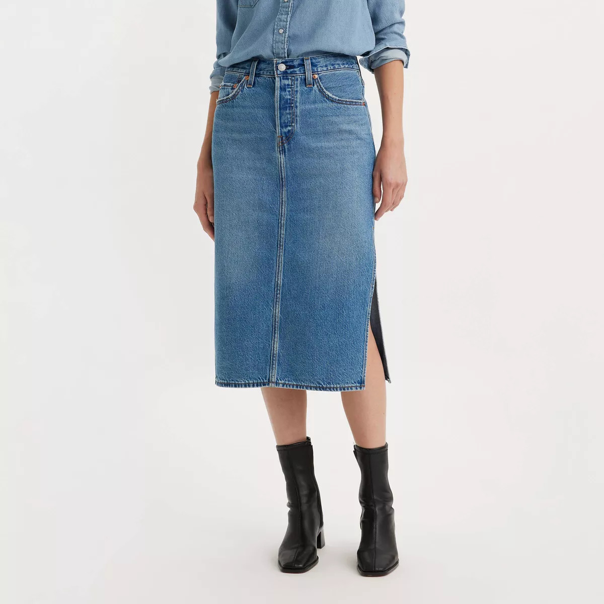 Levi's® Women's Side Slit Skirt - Artist Divided | Target
