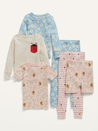 Unisex 6-Piece Pajama Set for Toddler &#x26; Baby | Old Navy (US)