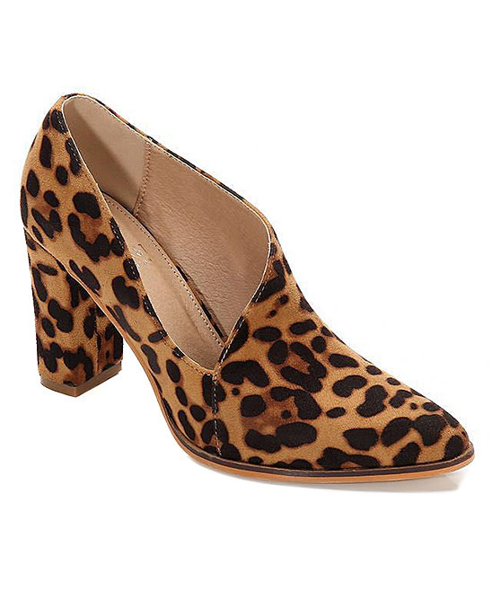 BEAST Women's Pumps LEOPARD - Leopard Print Ursula Asymmetrical Pump - Women | Zulily