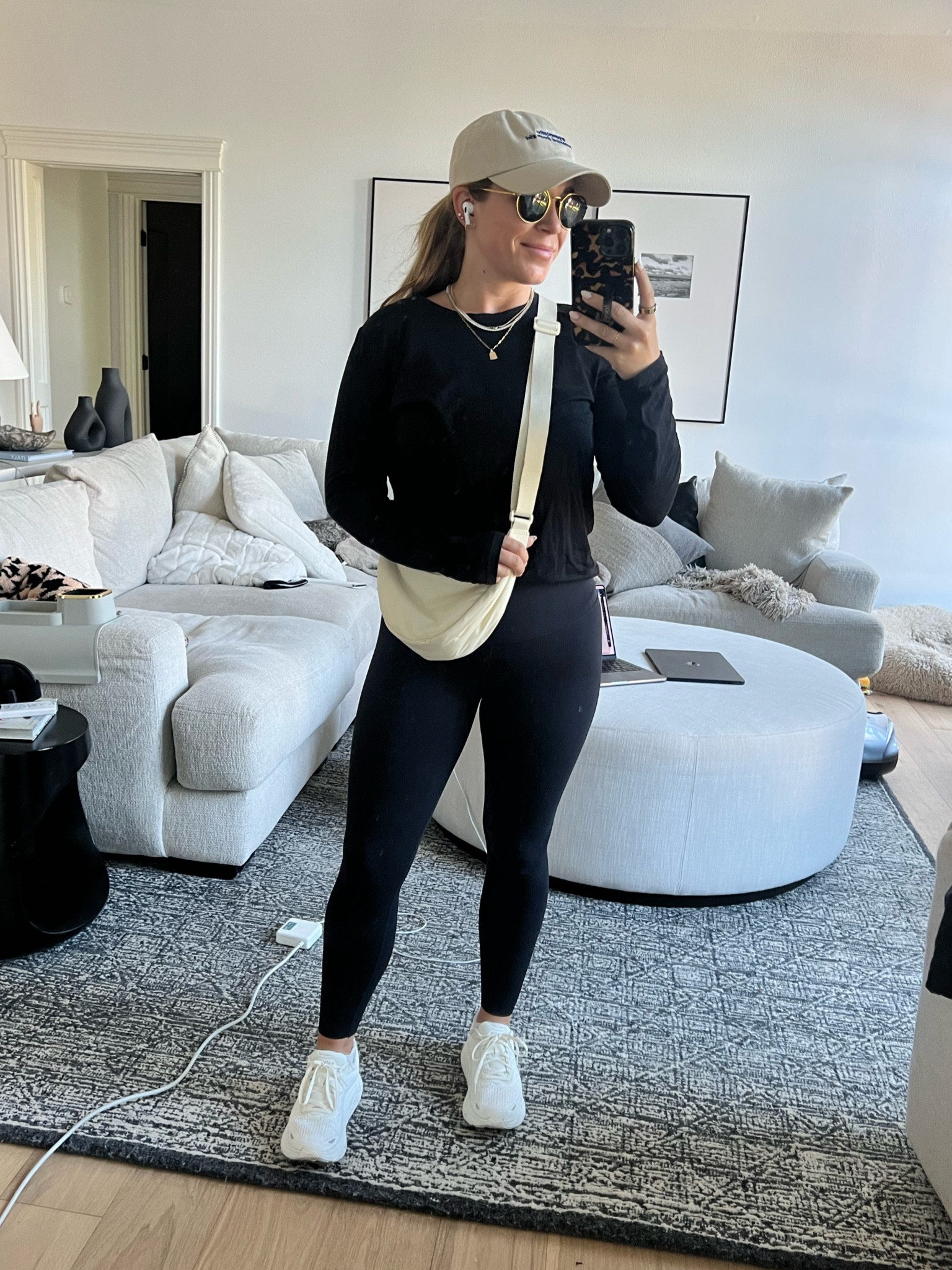 Daily outfit to take Junie on a walk! These are in my top 3 favorite leggings and Morgan Stewart said they are her number 1!!! And we all know she is our fashion mom. This bag is also perfect for anything. I have it in 3 colors. I found my ‘argumentative antithetical dream girl’ hat on Etsy 

#LTKfitness #LTKfindsunder100 #LTKstyletip