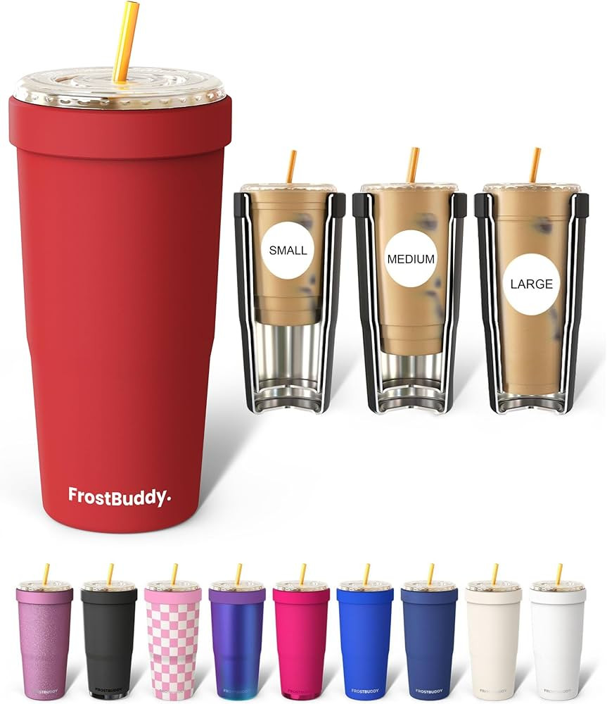 Frost Buddy Togo Buddy 30oz Tumbler - Insulated Stainless Steel (Crimson) | Amazon (US)