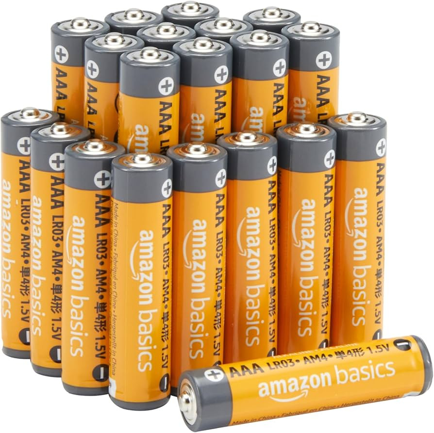Amazon Basics AAA Alkaline High-Performance Batteries, 1.5 Volt, 10-Year Shelf Life, 20 count (Pa... | Amazon (US)