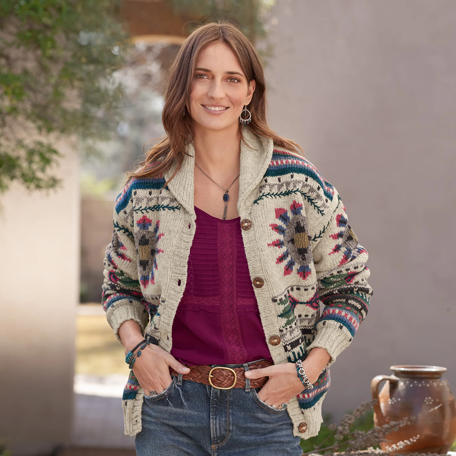 Sunburst Cardigan | Sundance | Sundance Catalog