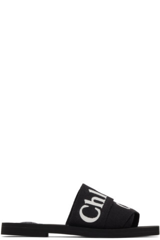 Black Woody Sandals | SSENSE