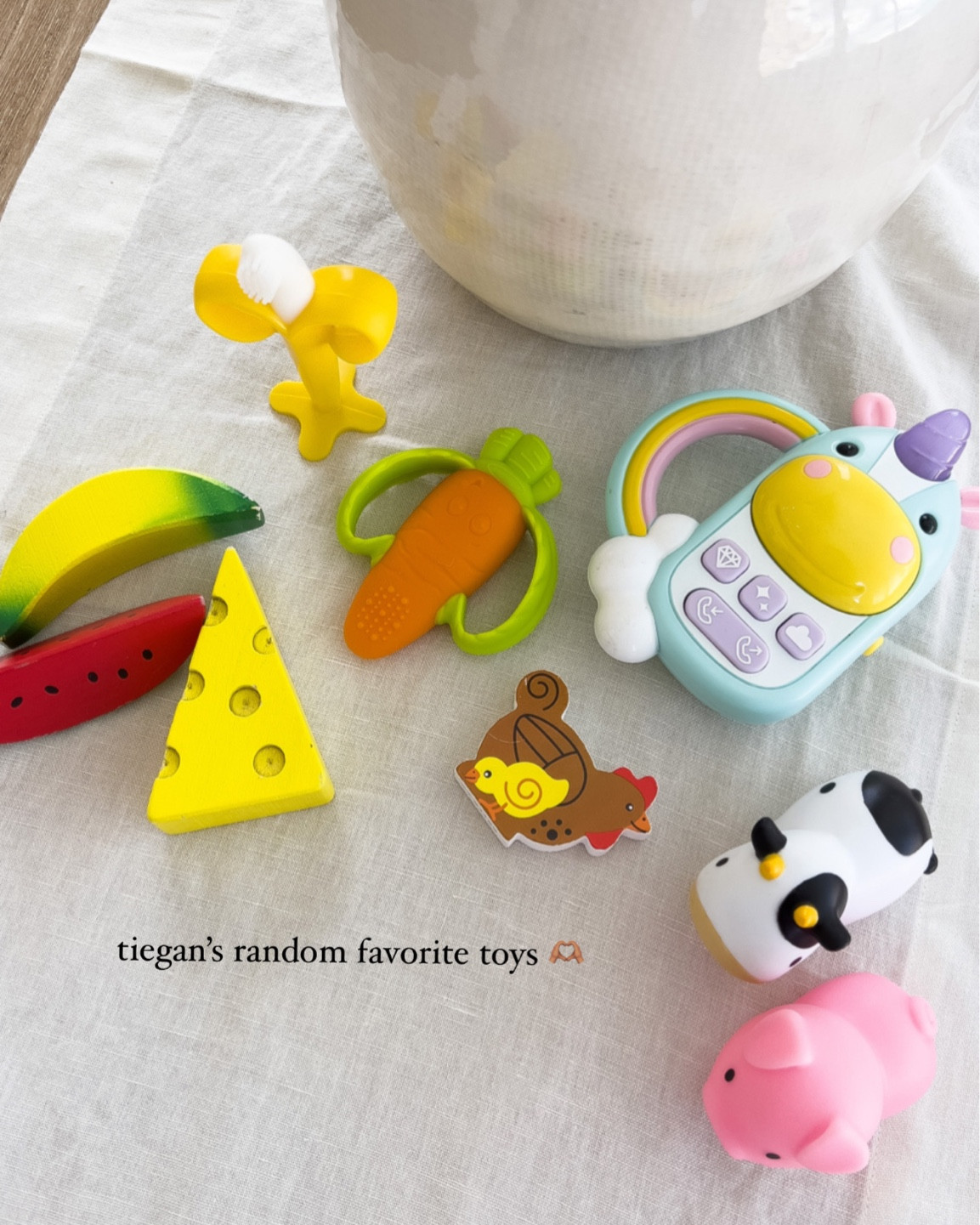 tiegan’s top favorite toys lololol always so random but tryna help y’all I wish someone told me the most popular ones 🤣 she’s 8 almost 9 months! 

#LTKbaby #LTKunder50