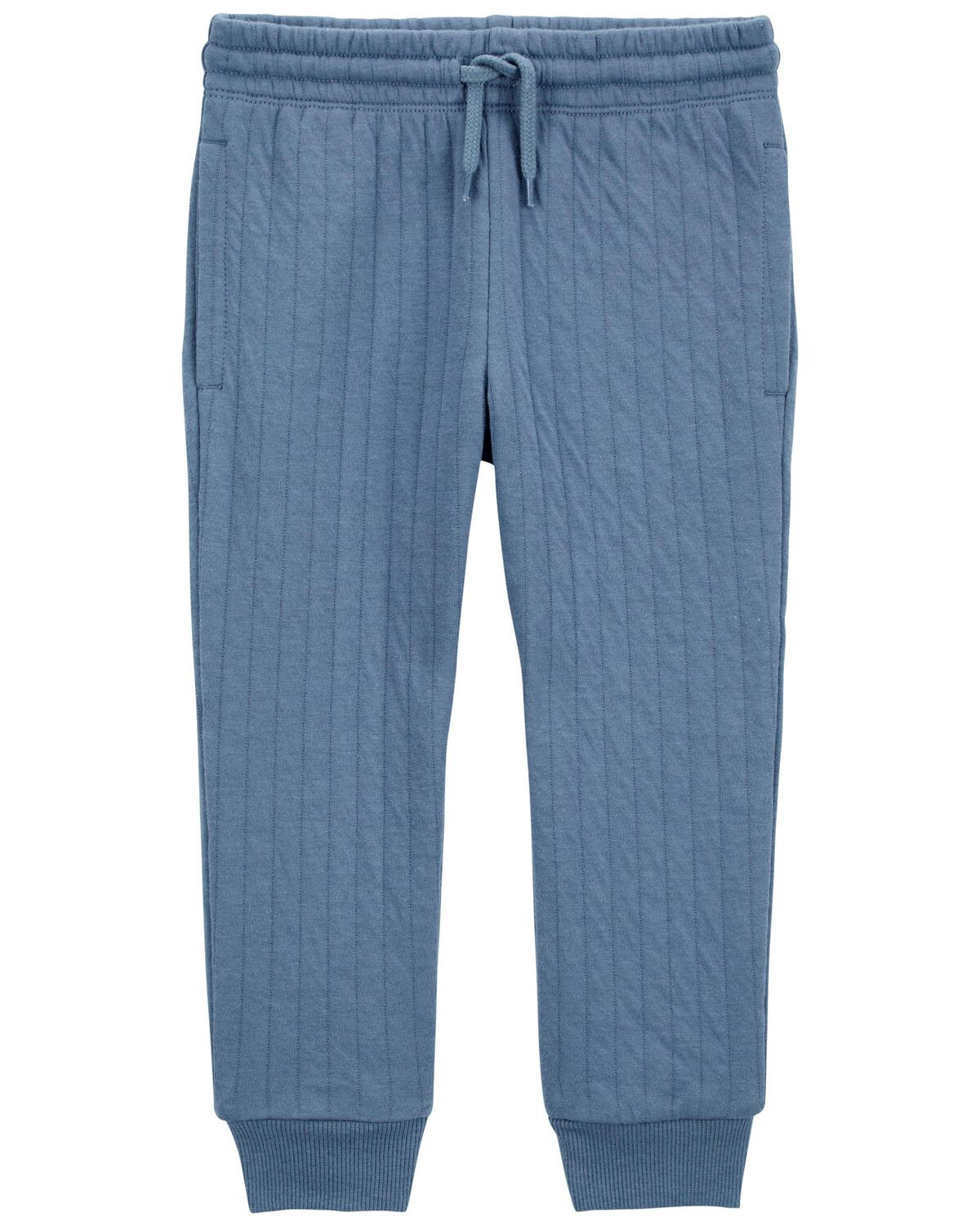 Baby Pull-On Quilted Joggers - Blue | Carter's Inc