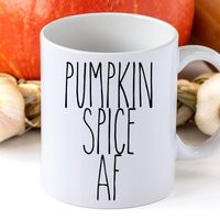 Pumpkin Spice Af, Sarcastic Coffee Mug, Funny Bestselling Work Fall Themed Rae Dun | Etsy (US)