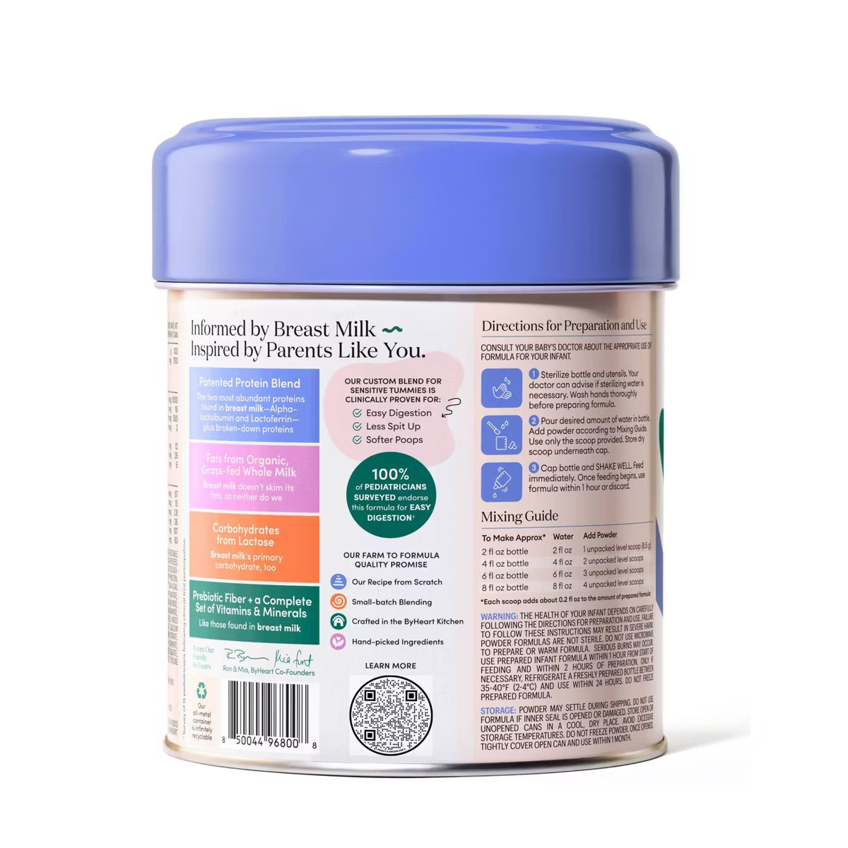ByHeart Whole Nutrition Infant Powder Formula—Made with Only Organic, Grass-Fed Whole Milk, Not... | Target