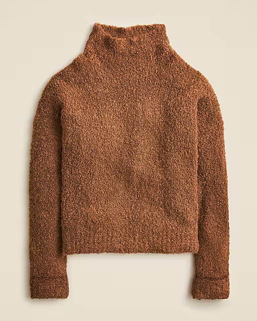 Turtleneck sweater in boucl&eacute; yarn | J. Crew US