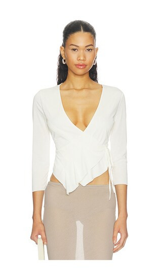 With Jean Nelly Top in White. Size S. Also in M, L. | Revolve Clothing (Global)