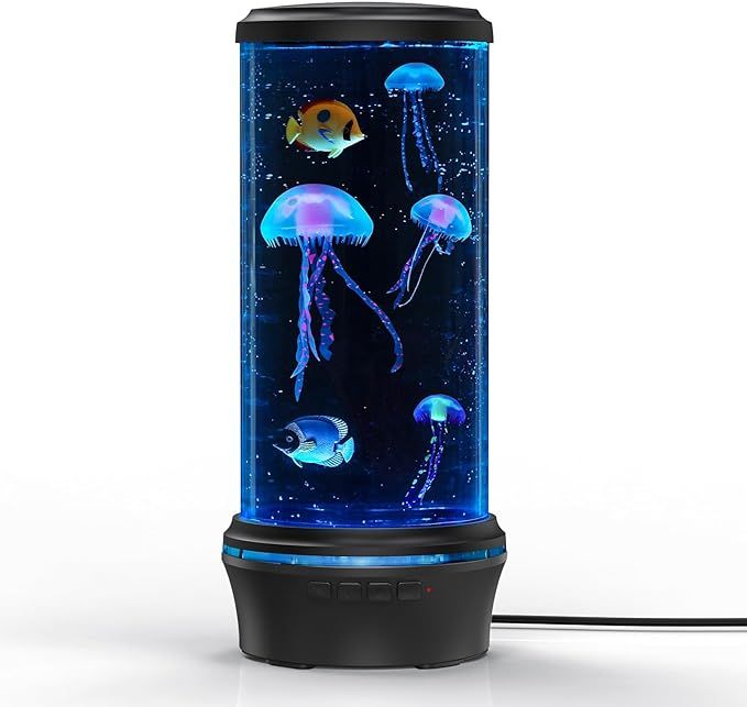 Jellyfish lamp Nightly Mood Light Aquarium,Electric Jellyfish Lava Lamp for Home Decor Kids Gift ... | Amazon (US)