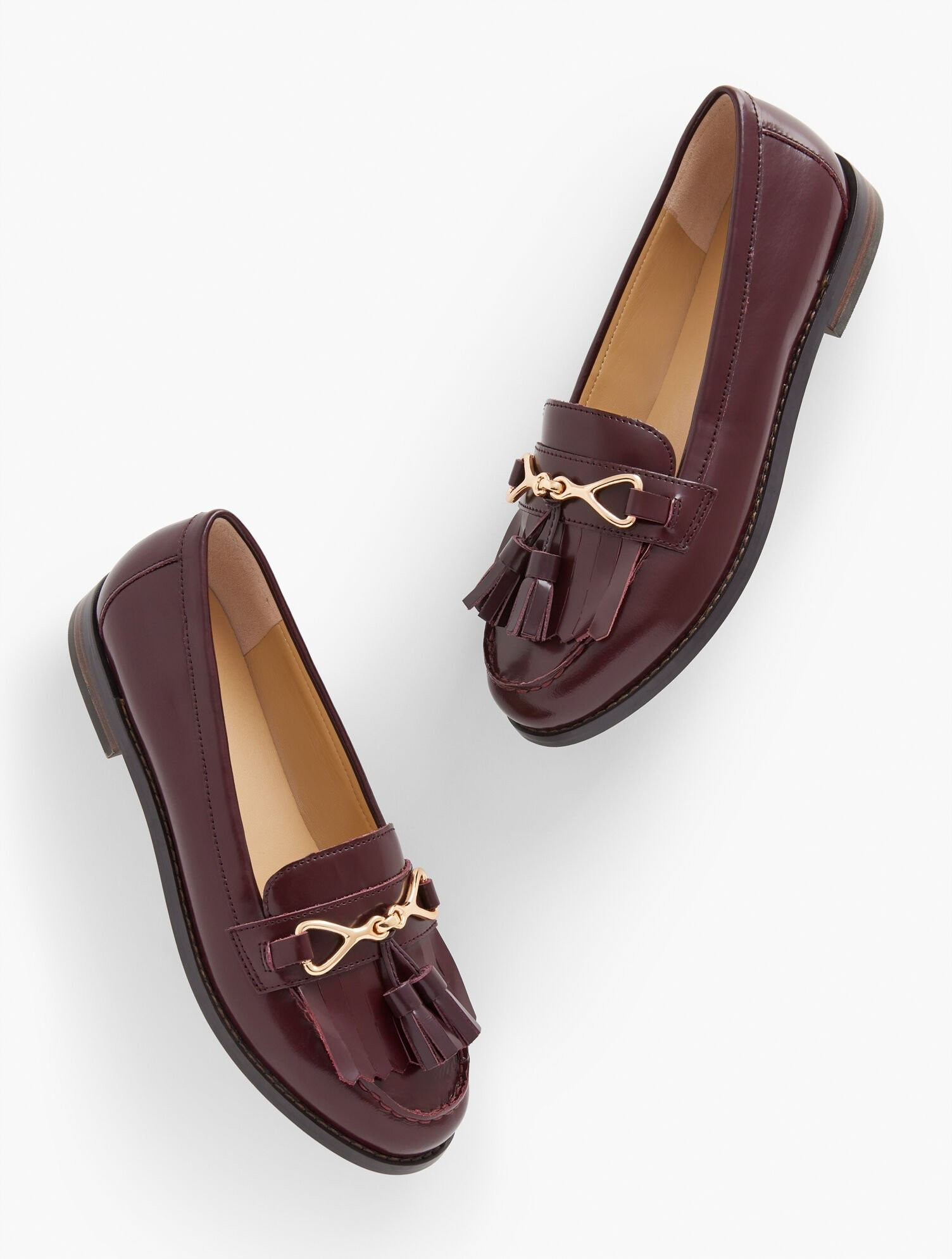 Laura Tasseled Leather Loafers | Talbots