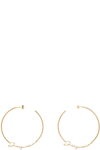 Gold Les Classiques 'Les créoles Jacquemus' Earrings | SSENSE