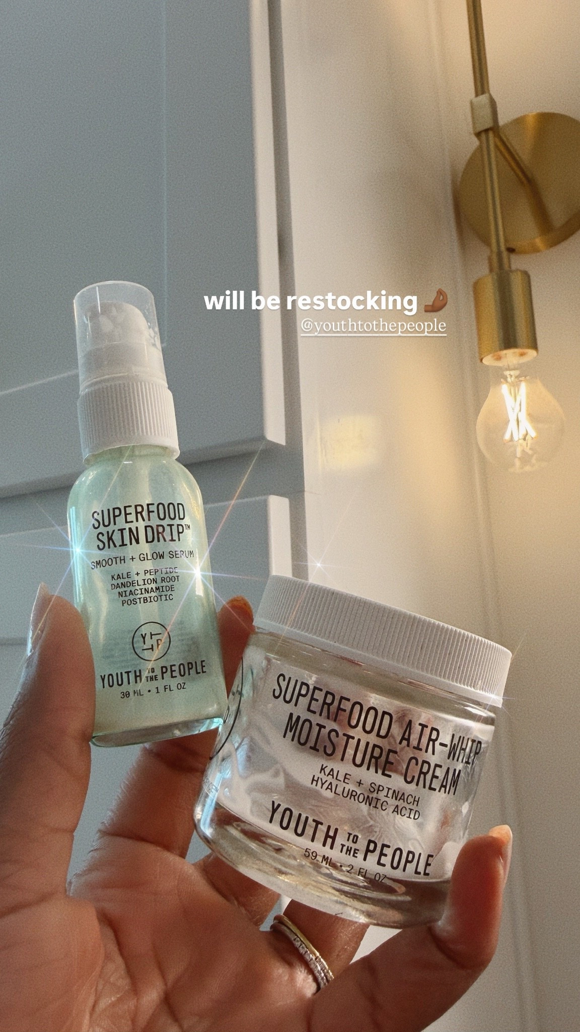 Youth To The People - Superfood Skin Drip Glow Serum 
Youth To The People - Superfood Air-Whip Moisture Cream 

Product empties, skin care routine, fall skincare, fall skincare routine, dry skin, combination skin, Sephora skincare, high-end, skincare, moisturizer, daytime moisturizer, nighttime moisturizer, glowy skin, glow serum, Whitney Wiley, Mom skincare routine ￼

#LTKgrwm #LTKmomlife #LTKBeauty