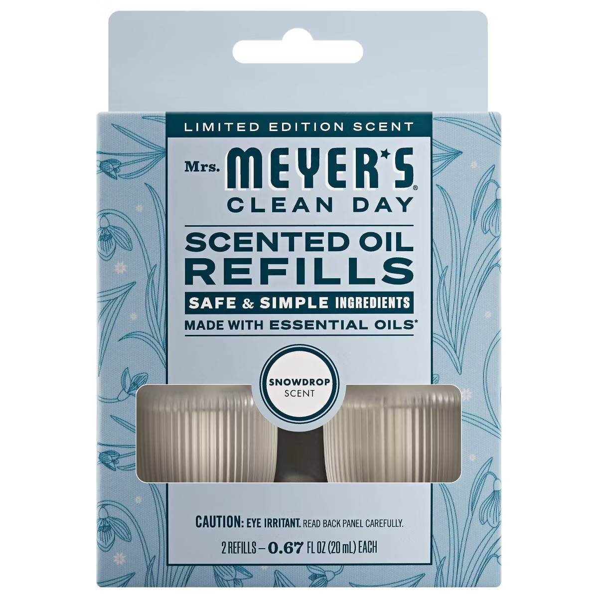 Mrs. Meyer's Clean Day Premium Scented Oil Plug-In Diffuser Air Freshener Refills - Snow Drop - 0... | Target
