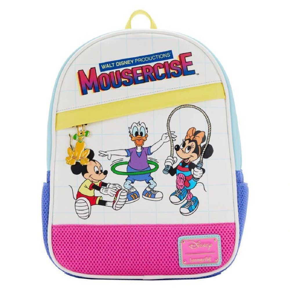 Loungefly Disney Mousercise 80s Retro-Inspired Workout Mini Backpack Bag 671803416130 | eBay | eBay US
