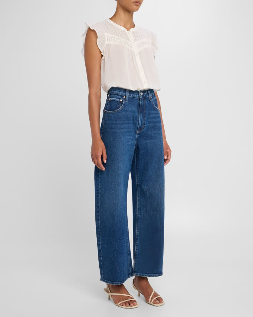 Arellia Barrel Ankle Jeans | Neiman Marcus