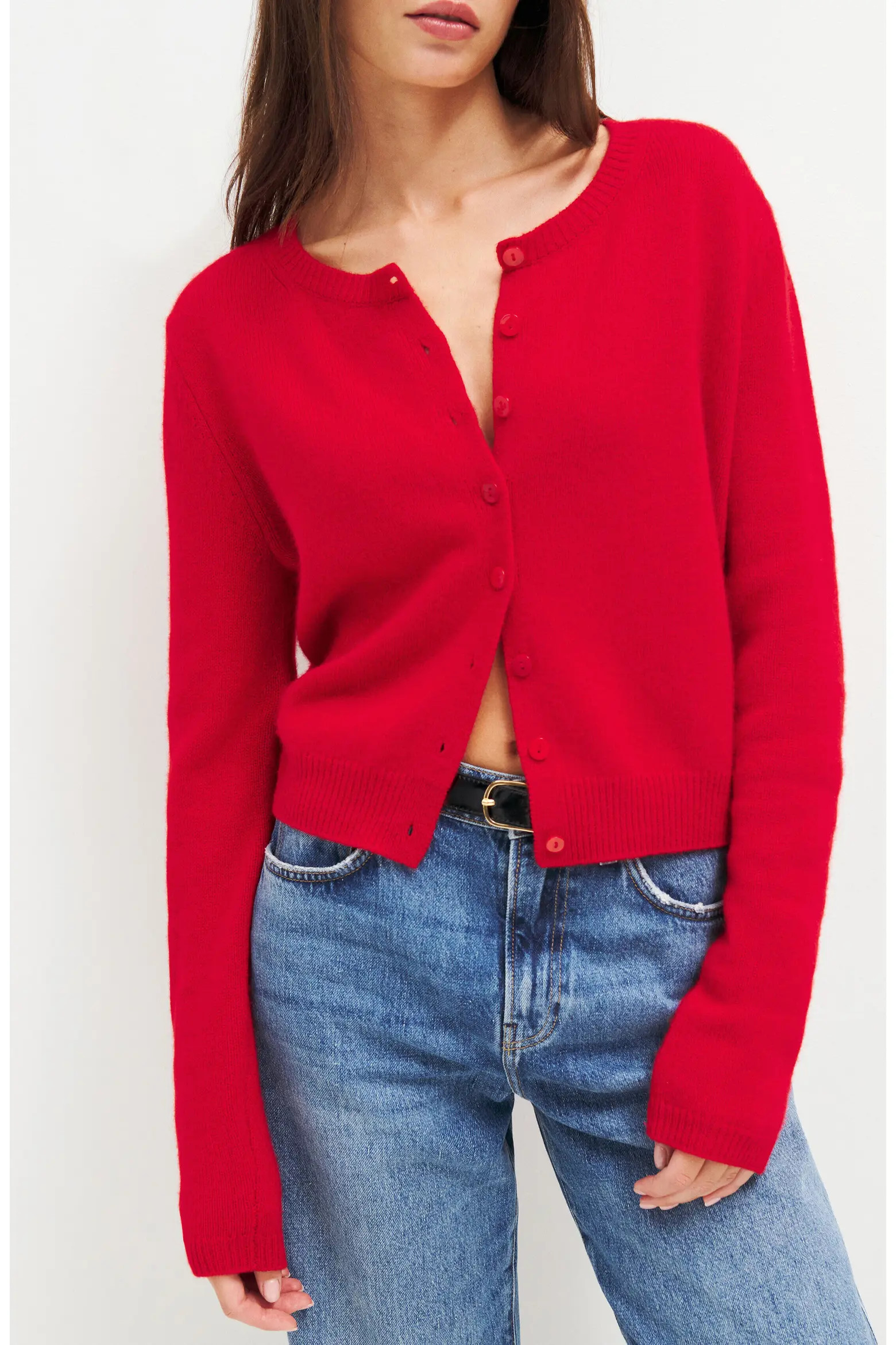Reformation Clara Cashmere Crew Cardigan (Women) | Nordstrom | Nordstrom