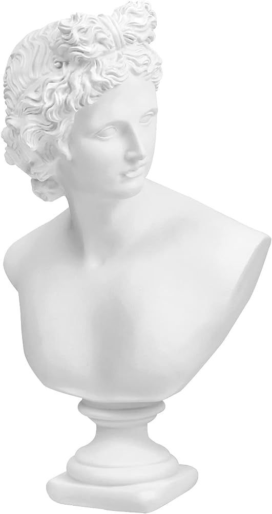 12.6in Greek Statue of Apollo, Classic Roman Bust Greek Mythology Sculpture for Home Decor | Amazon (US)