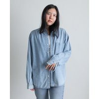 Vintage Denim Cotton Button Down Shirt // Xxl | 2428 | Etsy (US)