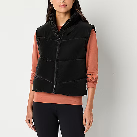 Xersion Womens Sheen Puffer Vest | JCPenney