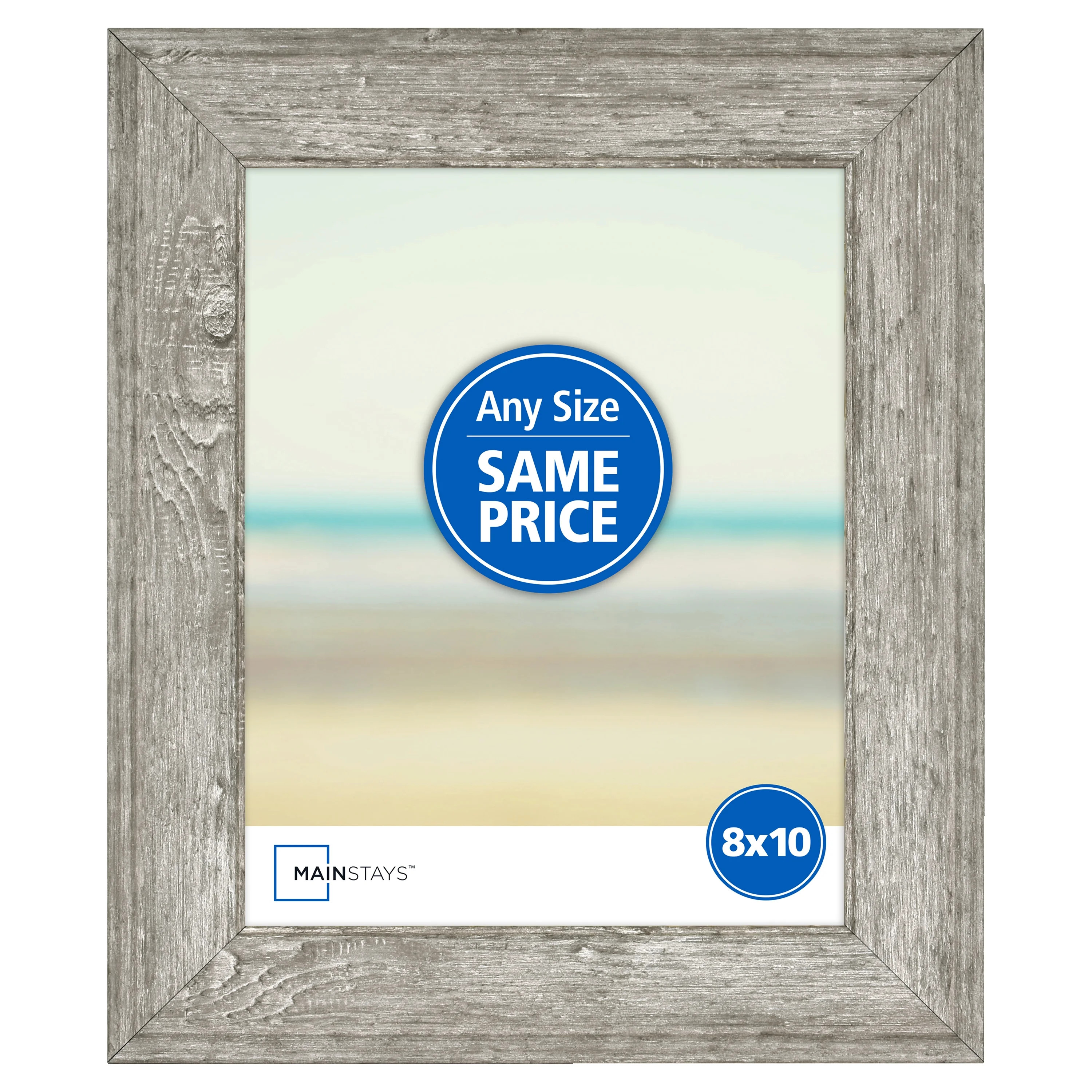 Mainstays 8" x 10" Tabletop Picture Frame, Rustic Gray | Walmart (US)